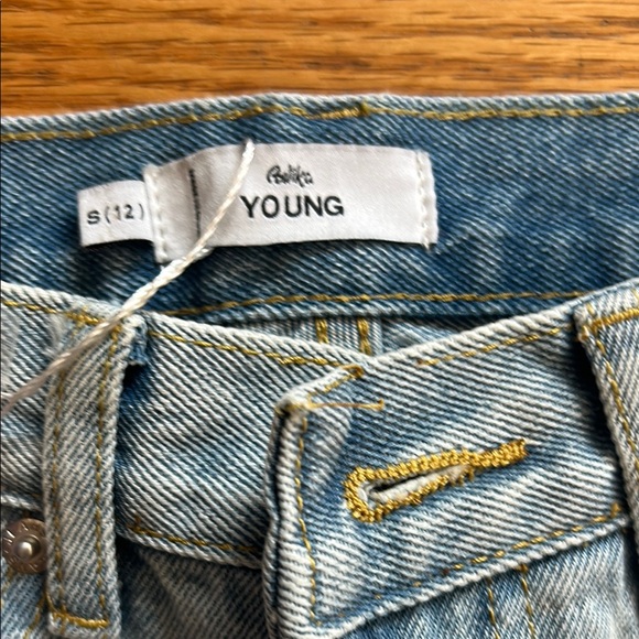 Adika Blue Straight Leg Distressed Jeans - Picture 3 of 4